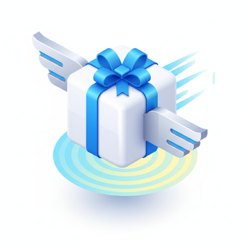free shipping' create a 3d icon