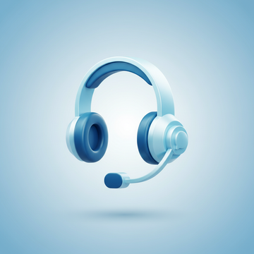 online support' create 3d icon